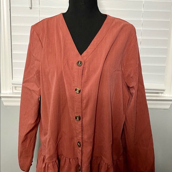 Pink Ruffle Blouse - Picture 2 of 3